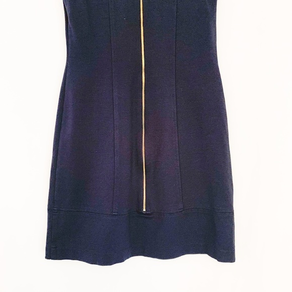 Vince Camuto Soft Navy Blue Sailor Full Back Zip Sleeveless Dress-Size 2 - Picture 11 of 13